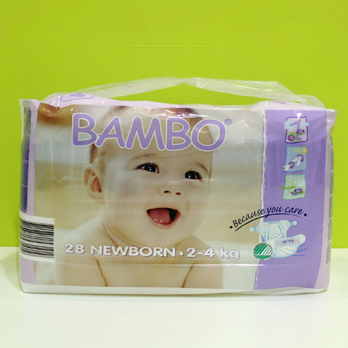 Pañal recién nacido 2-4 kgs